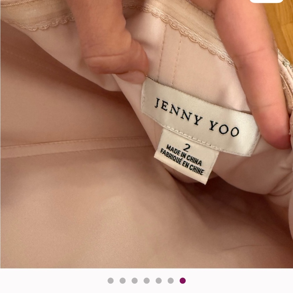 Jenny Yoo Blush Strapless Embroidered Dress - Picture 6 of 6